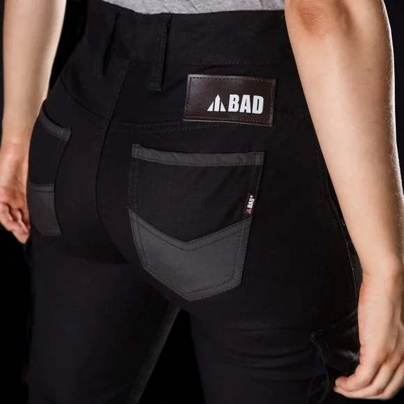 BAD Workwear Black BAD925 Women’s Workpants - Picture 4 of 10